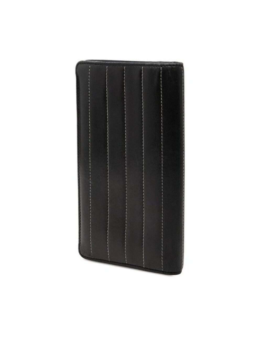 Chanel Mademoiselle Line CC Logo Wallet Black Lambskin - Picture 2 of 9